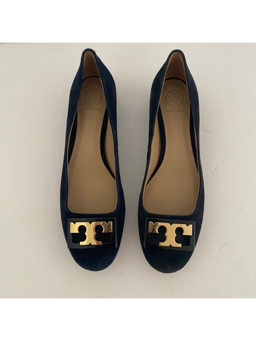 Tory Burch Gigi Heels Pumps Shoes Blue - Picture 2 of 7